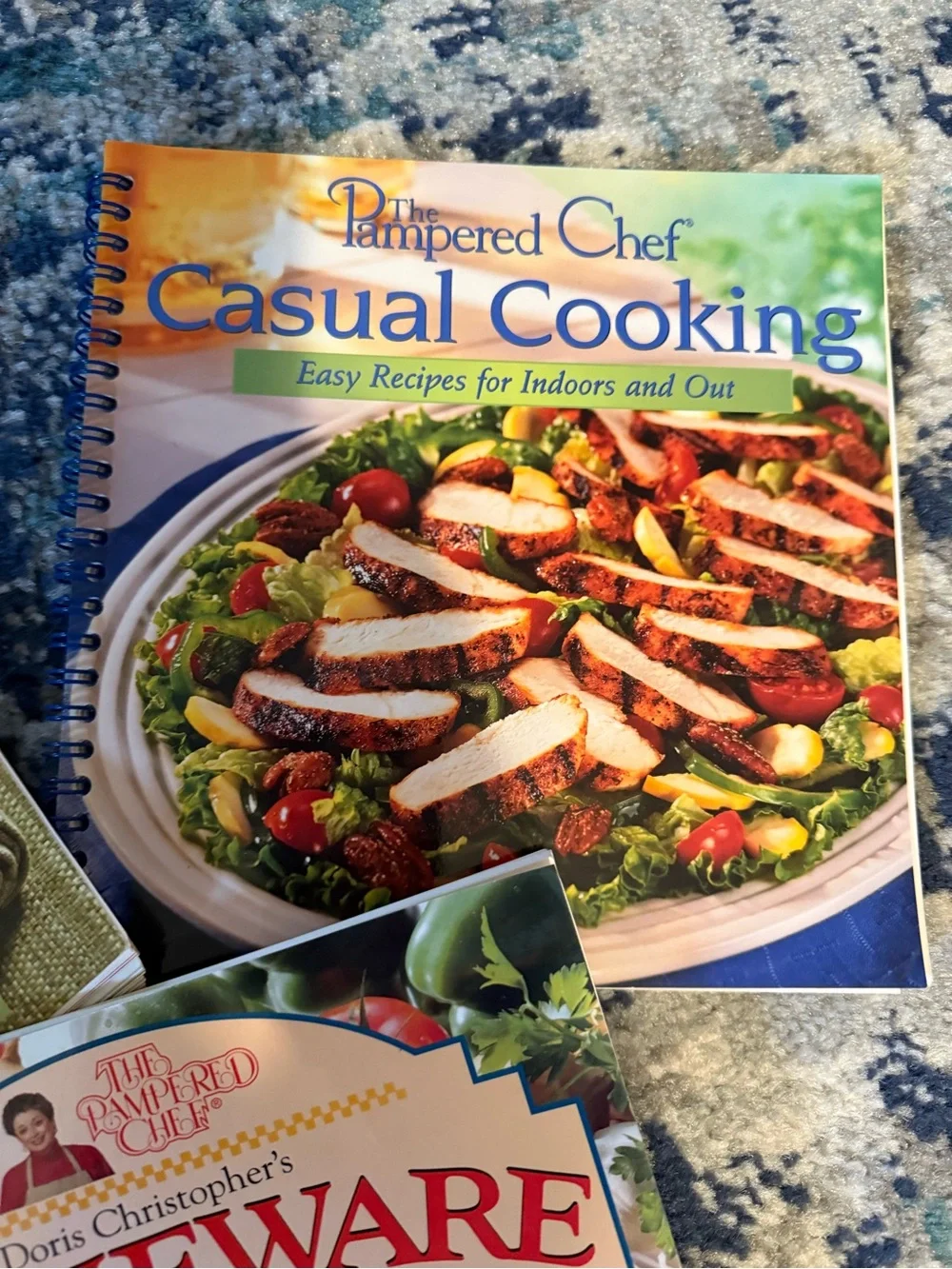 Pampered Chef Bundle of 3 Cookbooks - Stoneware Sensations, Casual Cooking, + 1